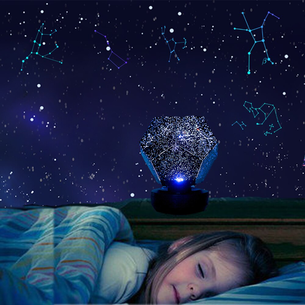 Projector Rotating Starry Sky Ceiling Galaxy Star Projector Night Light Baby Star Space Nightlight Child Kids Christmas Gift